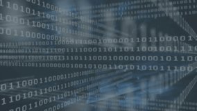 Animated illustration cascading binary code igniting neon cyan brain rotating simulating data flow. Futuristic, digital, cyber, abstraction, technology, neural, network - Powered by Shutterstock - Get 15% off with code: PIKWIZARD15