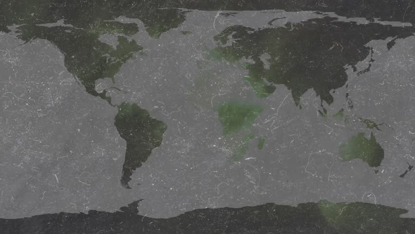 Starting map animating BE SAFE STAY AT HOME slogan slashing stripes dissolving reinforcing safety. Global, safety, awareness, communication, urgency, minimalism, graphic