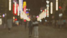 Opening purple wow circle starting orange arc growing beneath circle signaling loading on street. Digital, motion, urban, vibrant, modern, technology, animation - Powered by Shutterstock - Get 15% off with code: PIKWIZARD15