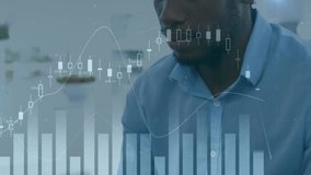 Financial analyst tapping tablet at desk, chart overlays updating to highlight upward trend. Finance, technology, data, analytics, modern, professional, investment - Powered by Shutterstock - Get 15% off with code: PIKWIZARD15