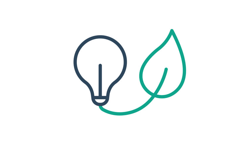 Green energy icon animation. Animated icon related to sustainable. Suitable for user interface, provide visual feedback and more. alpha channel, transparent background