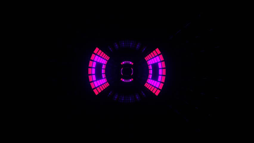 Purple and Pink Changing Light Effect Tunnel Background VJ Loop in 4K