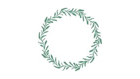 Rotating Seaweed Wreath — Organic Circular Motion for Wellness, Eco Art - Powered by Shutterstock - Get 15% off with code: PIKWIZARD15