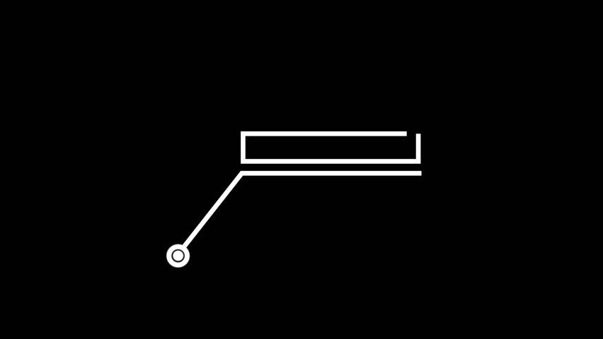 lower third callout for text animation on black background