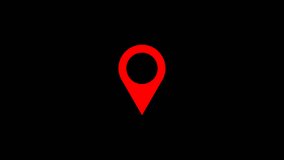 Glowing 3D animated map pin, futuristic navigation marker, digital GPS pointer for smartphone maps, route planning, travel apps, geolocation services, branding, and motion graphic design projects - Powered by Shutterstock - Get 15% off with code: PIKWIZARD15