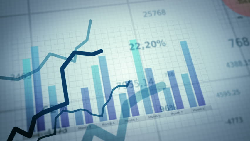 Growing charts.White-Black.
Financial figures and diagrams showing increasing profits.Two colors to choose. Loopable.  NEW 4K IMPROVED VERSION IN MY PORTFOLIO Royalty-Free Stock Footage #3913322