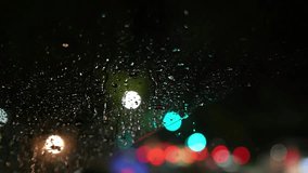 Rainy night city lights seen through a car window, with raindrops and bokeh effect creating moody, cinematic, and atmospheric urban vibe. - Powered by Shutterstock - Get 15% off with code: PIKWIZARD15