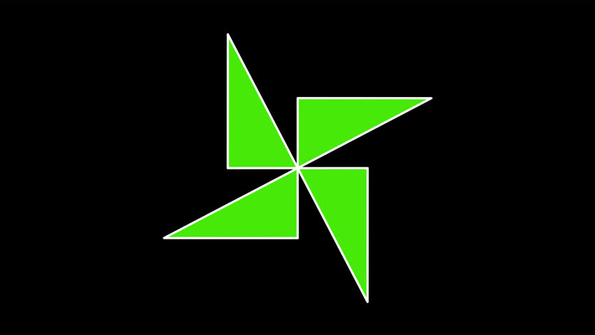 Spinning Pinwheel Icon – Animation Alpha Loop