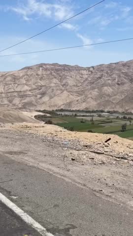Arava valley in the north Jordan arid landscape at the border with Israel or Palestine. October 20, 2023