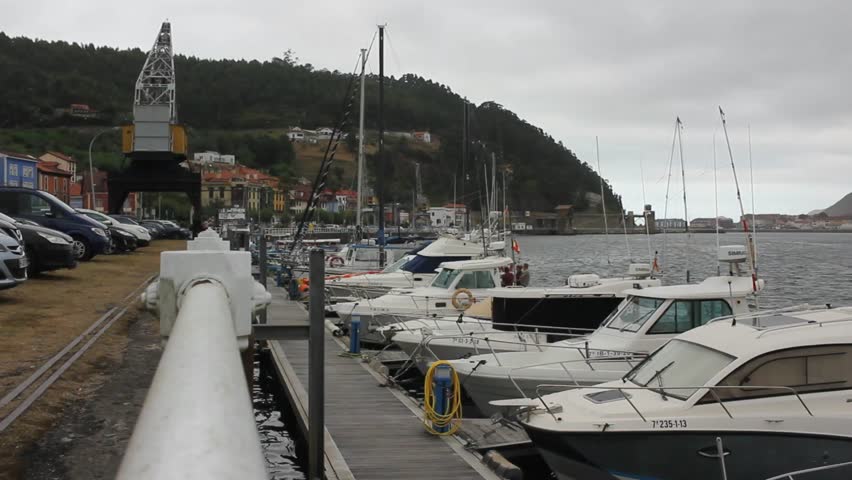 San Esteban de Pravia port in Asturias, Spain