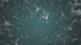 big data visualization, abstract nanotechnology CadetBlue color plexus background,mesh nanotechnology global network with copy space animated in perfect loop uhd 4k 3840 2160 - Powered by Shutterstock - Get 15% off with code: PIKWIZARD15