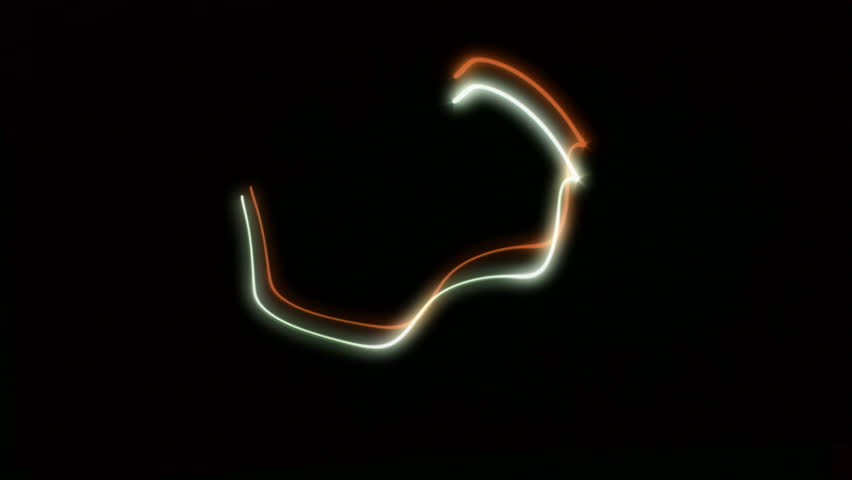 Light painted abstract line