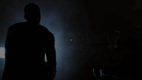 Male player raising arm activating sphere morphing into cylinder for basketball training under hoop. Technology, innovation, sports, futuristic, collaboration, digital, visualization - Powered by Shutterstock - Get 15% off with code: PIKWIZARD15