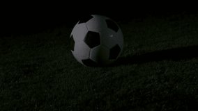 Grid fading in around soccer ball while charts growing and data texts sliding showing performance. Analytics, sports, technology, visualization, outdoor, futuristic, digital - Powered by Shutterstock - Get 15% off with code: PIKWIZARD15