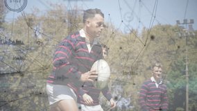 Rugby player charging line-out, lifting catching ball forming ruck maul pushing securing possession. Athleticism, sport, teamwork, outdoor, competition, vibrant, dynamic - Powered by Shutterstock - Get 15% off with code: PIKWIZARD15