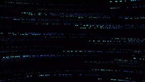 binary code blue wavy Light Trails Streaking Through Digital Data Streams with wavy lines animation Complex network digital data transferring Representing High Speed Connectivity darker background - Powered by Shutterstock - Get 15% off with code: PIKWIZARD15