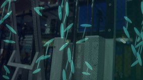 Male exerciser initiating cable pulldown demonstrating fitness with syncing DNA helix overlay. Fitness, strength, bodybuilding, gym, dynamic, health, motion - Powered by Shutterstock - Get 15% off with code: PIKWIZARD15