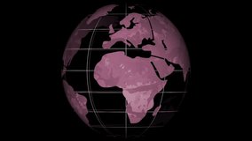 On start, purple-pink globe rotating while red hearts emerging and drifting symbolizing global love. Universe, connection, unity, compassion, digital, futuristic, inspirational - Powered by Shutterstock - Get 15% off with code: PIKWIZARD15