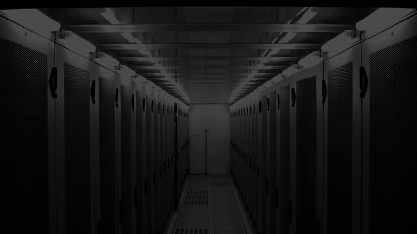 Fading digital HUD elements floating through server racks weaving nodes representing data flow. Cybersecurity, technology, digital, networking, infrastructure, innovation, futuristic - Powered by Shutterstock - Get 15% off with code: PIKWIZARD15