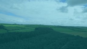 Upon aerial view emerging, data overlays fading and animating while visualizing farm stats. Technology, data visualization, analytics, digital, interface, landscape, innovation - Powered by Shutterstock - Get 15% off with code: PIKWIZARD15