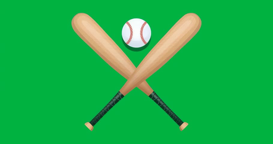 displaying crossed bats and baseball emblem glowing blue outline on transparent background. Sports, teamwork, digital art, emblem, energy, branding, graphic design