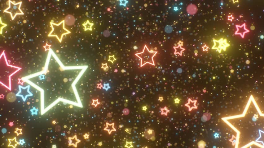 Beautiful Sparkle Space Shooting Star Outline Shapes Slowly Rain Down - 4K Seamless VJ Loop Motion Background Animation - Powered by Shutterstock - Get 15% off with code: PIKWIZARD15