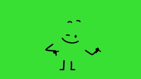 Cartoon Character Winking Motion Graphic Green Screen Animation 4K - Powered by Shutterstock - Get 15% off with code: PIKWIZARD15