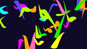 Vibrant 4K abstract animation featuring glowing circles, triangles, rings, comets, stars, hearts, squares, and particle swarms with neon trails and smooth motion effects - Powered by Shutterstock - Get 15% off with code: PIKWIZARD15