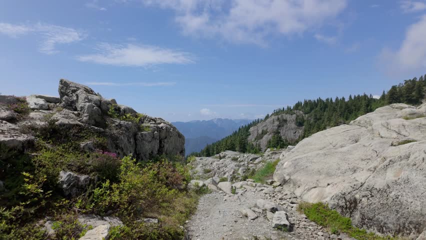 Majestic Mountain Landscape and Rocky Terrain in North Vancouver, British Columbia, Canada