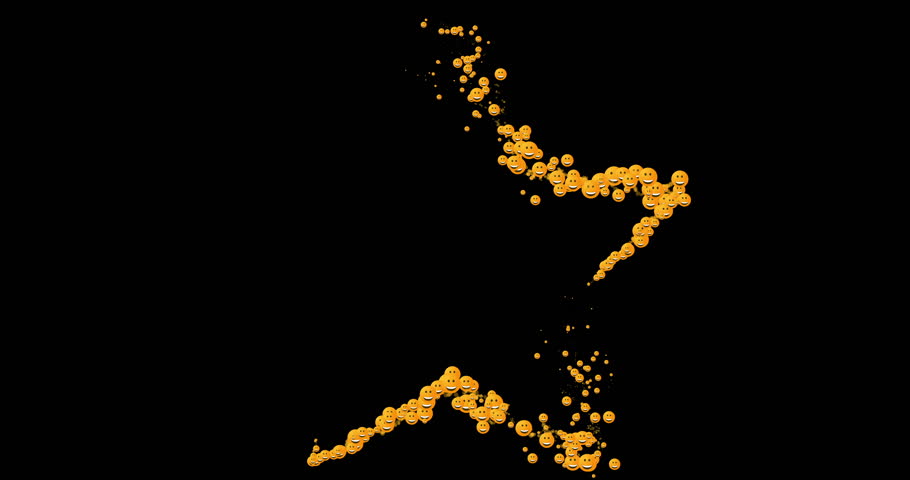 Social Media Particles Forming Star Trail In 4K.Glitter Social Media Particle Star Trail for Awards, Anniversary, Weddings, Valentine's Day, and Festival. Glitter Star Trail on BG with copy space.