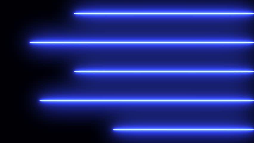 4K Animated neon lines on a sleek dark background and copy space.Abstract lines for nightclubs,live streams,web design,social media.Neon lines that move with rhythm, style, and pure digital energy