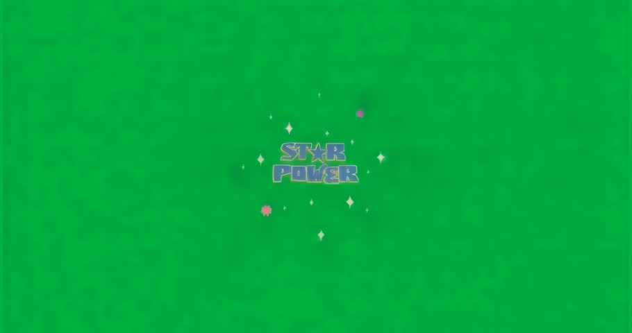 Starburst shapes radiating outward sparking STAR POWER title sharpening then fading showing brand. Dynamic, vibrant, energetic, abstract, graphical, futuristic, luminous