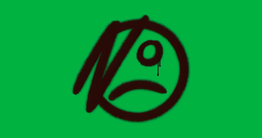 On load, abstract emblem with slash glowing as transparent background flickering for noise effect. Logo, branding, digital art, cyberpunk, futuristic, neon, abstract