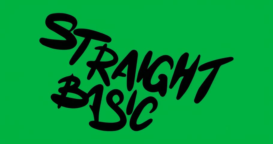 Upon start STRAIGHT BASIC graphic forming pixel border pulsing then settling highlighting noise. Modern, digital, abstract, vibrant, dynamic, innovative, design
