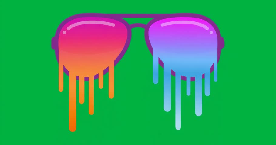 Glitch static rising behind gradient shades on clear background breaking drips restoring shape. Futuristic, digitalart, abstract, techstyle, vaporwave, vaporwaveaesthetic, neon