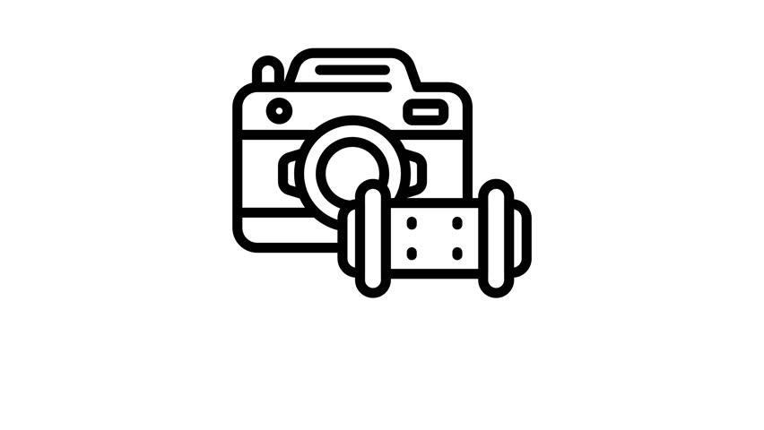 Animated Camera With Tripod Stand