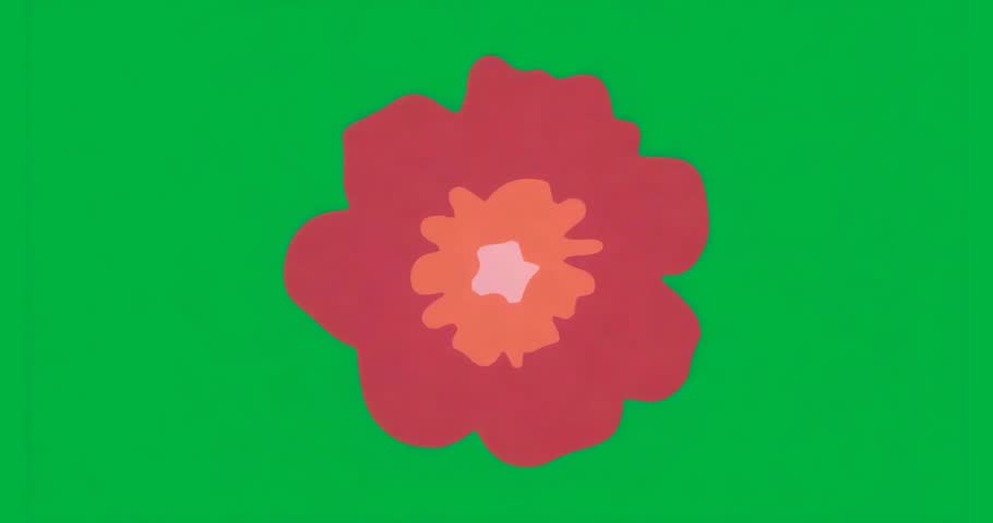 Starting noise brightening on clear background to show petals shifting toward orange for animation. Aroma, branding, vector, animation, digital art, abstract, vibrant