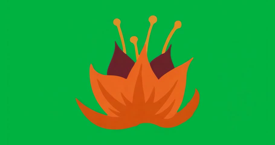 frame sequence demonstrating orange crown emblem stability while noise flickering on transparent bg. Logo, insignia, emblem, icon, graphic, brand identity, minimalist