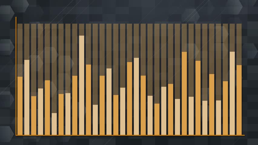 Bar graph animation showing sequential data growth, smooth transitions, dark grid background, modern style - Powered by Shutterstock - Get 15% off with code: PIKWIZARD15