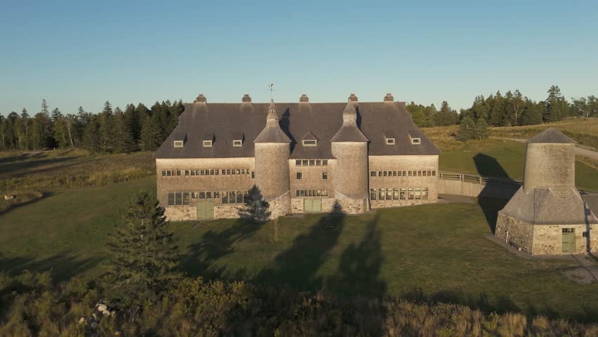 A drone footage of the historic Van Horne