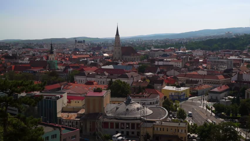 Timelapse from downtown Cluj Napoca, showcasing the daily traffic and architectural beauty of the historic town in Romania.