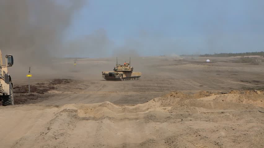 M1A2 SEPV3 Abrams Main Battle Tank Live Fire