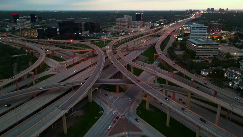 Dallas, Texas High Five Interchange and overpass.