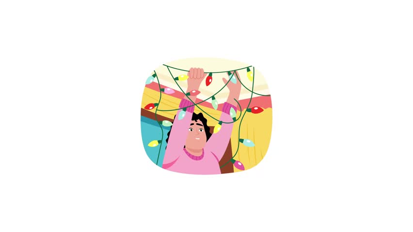 Pack of Christmas Celebration Flat Illustrations 
