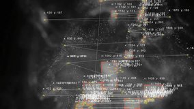 Computer Vision with Object Recognition Scanner Overlay. Big Data. CCTV AI Interface Scanning. Blob Tracking Lines, Coordinates, Bounding Boxes. Plexus style connections. Abstract Flow, black n white - Powered by Shutterstock - Get 15% off with code: PIKWIZARD15