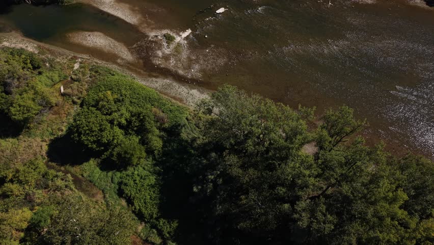 Aerial View of Brantford Ontario – Grand River, Downtown, Bridges, and Brant Conservation Area