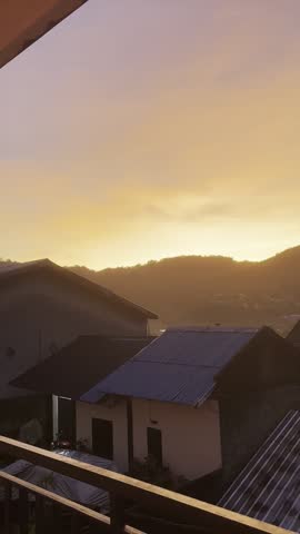 Sunrise view in the mountain