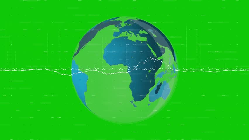 Animation of digital data processing over globe on green screen background. Global connections, computing and data processing concept digitally generated video. - Powered by Shutterstock - Get 15% off with code: PIKWIZARD15