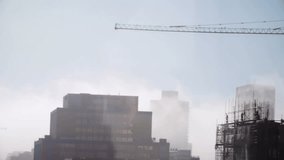 World map and data points animation over construction site with cranes and buildings. global, technology, infrastructure, mapping, development, analysis - Powered by Shutterstock - Get 15% off with code: PIKWIZARD15