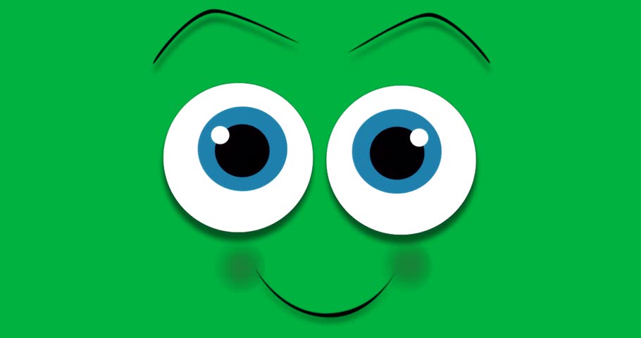 Designers using transparent background showcasing cartoon eyes with blue irises and red blush spots. Vector illustrations, emotive characters, playful design, digital artwork, animation assets,